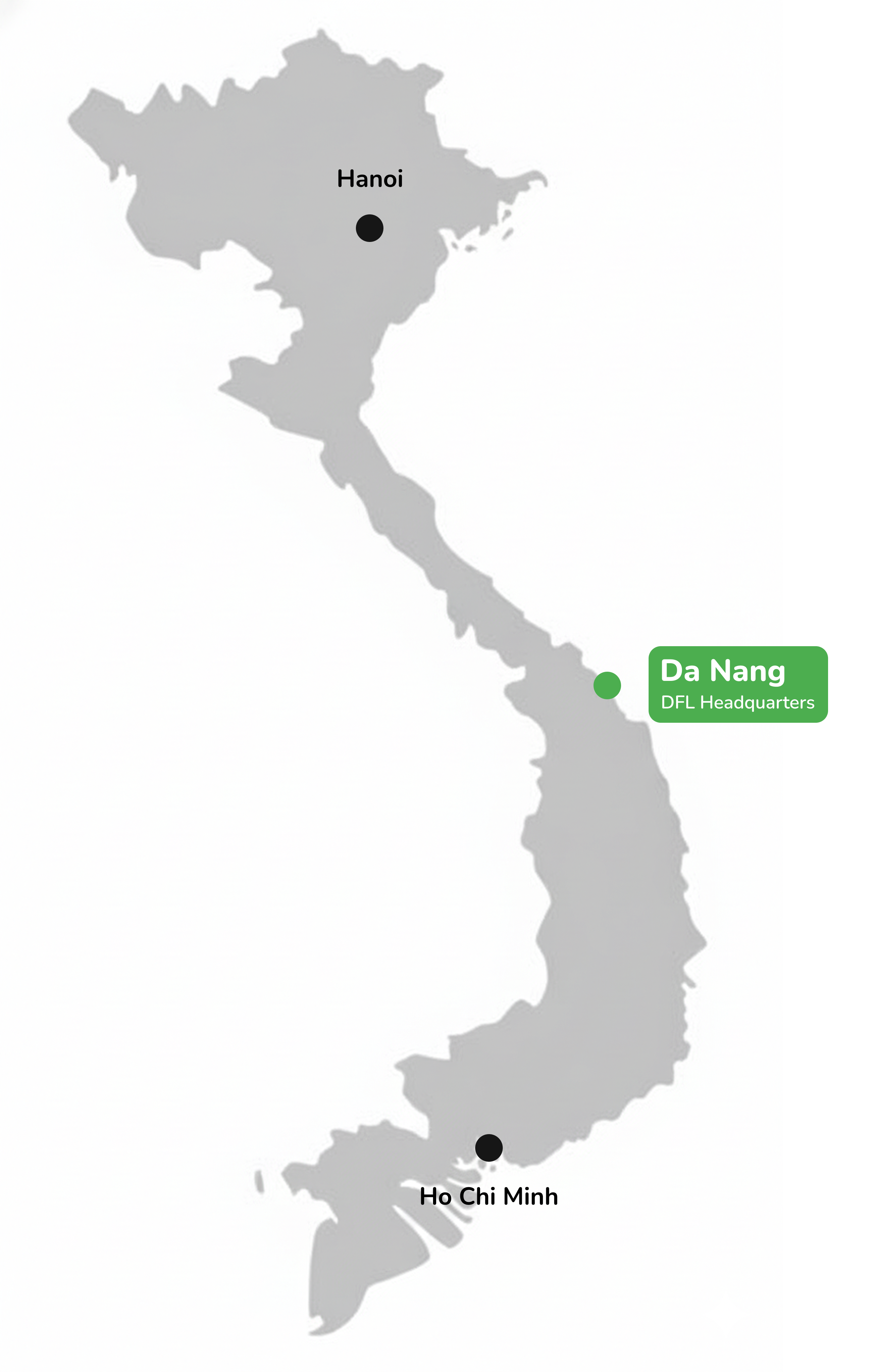 Vietnam Map highlighting Da Nang